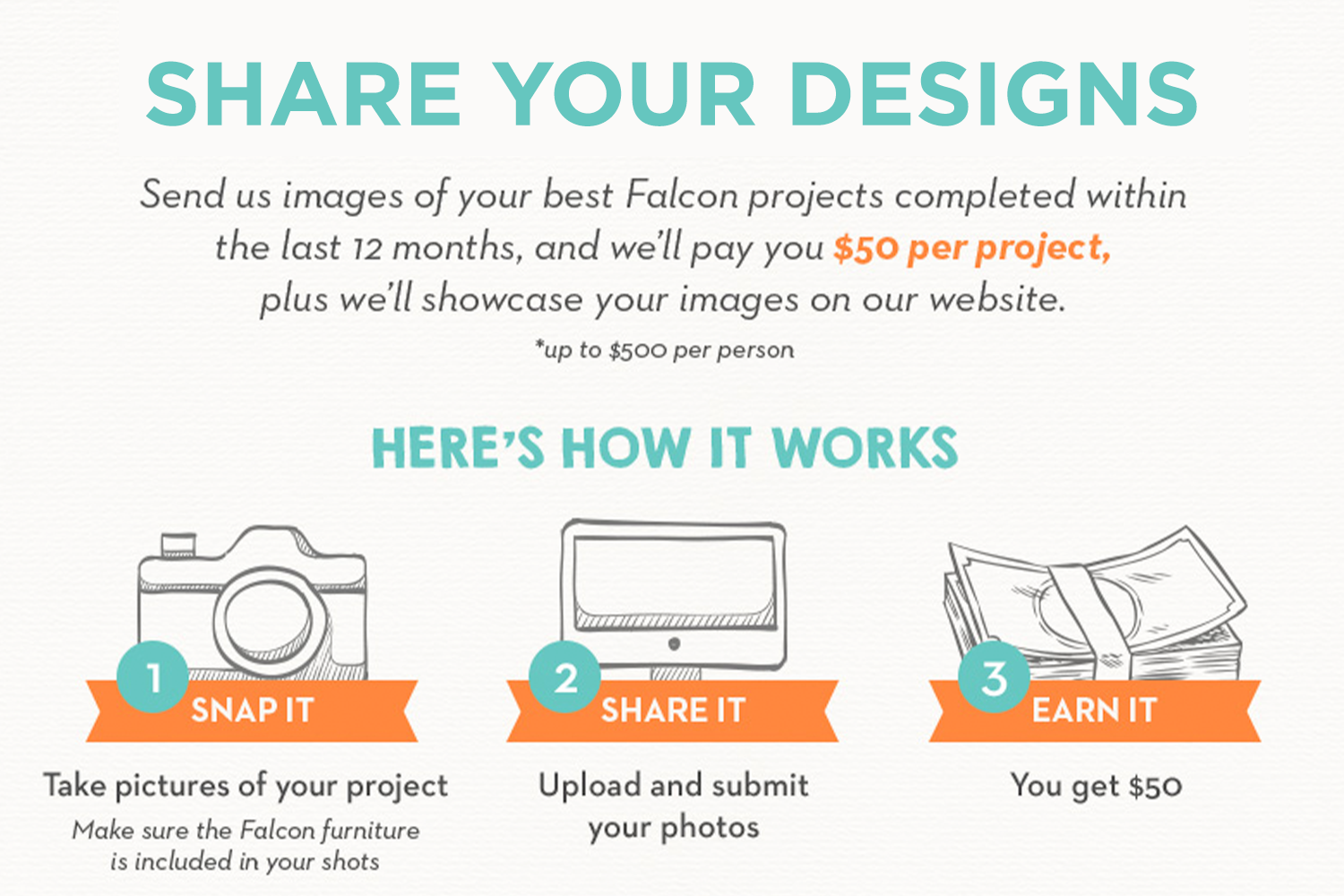 Share Your Designs with Falcon