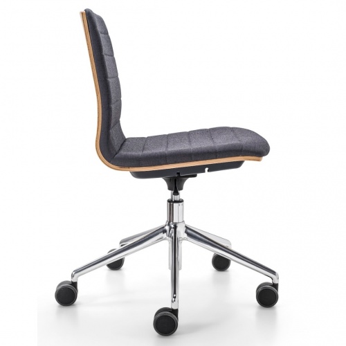 G-360 Wood Shell Sedera Side Chair with Casters